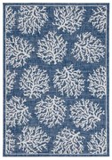 Tappeto Flatweave Marine 1 Blue natura blu, L 170 x L 120 cm