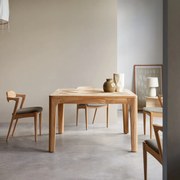 Tikamoon - Tavolo in legno di teak massello riciclato 120x120 Ruth