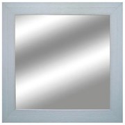 Specchio quadrato in legno bianco 70 x 70 cm