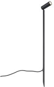 Faretto nero 80cm incl. LED orientabile IP65 incl. cavo e spina - Carl