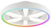 Brilliant - Ventilatore a soffitto LED RGBW GAIANO LED/48W/230V bianco + DO