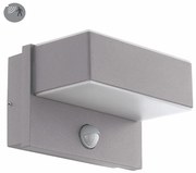 Applique LED design da esterno Azzinano grigio IP44, con sensore di movimento luce bianco caldo 1200 lumen, EGLO