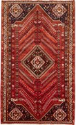 Shiraz Tappeto 290x180 Rosso (Iran) Annodato A Mano