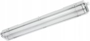 Apparecchio fluorescente tecnico LED T8, 2x G13, 10W, 230V, 6000K, 60 cm, IP65, bianco