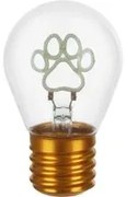 Lampadina decorativa led Zampa blu ricaricabile