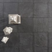 Lastra di cemento Castello Antrazyt in gres naturale nero L 60 x L 60 cm, spessore 20 mm, 32 pezzi
