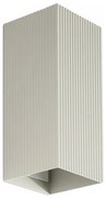 FARO 40567 - Applique SOLE 2xGU10/8W/230V grigio ondulato quadrato