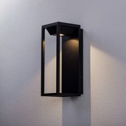 Lucande Faskia applique LED da esterni in nero