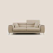Fusion divano con sedute allungabili in tessuto smacchiabile T05 beige