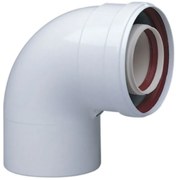 CURVA COASSIALE A 90° PARTENZA CALDAIA Diam. 60/100 BAXI