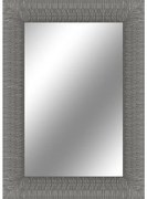 Specchio rettangolare in legno argento 98 x 138 cm