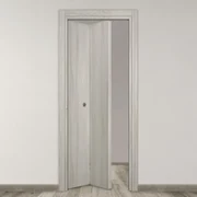 Porta pieghevole a libro simmetrica Elm olmo chiaro L 70 x H 210 cm sinistra