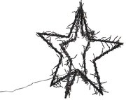 Stella di Natale nera con LED IP44 - Brilli