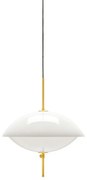 Clam Lampada a Sospensione Ø550 Opal/Brass - Fritz Hansen