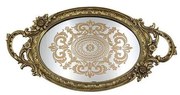 Vassoio decorativo 46,5x24,4 cm oro