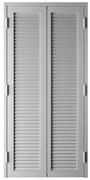 Persiana blindata 2 ante Vesta in ferro H 220 cm grigio