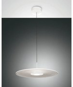 Lampadario LED moderno Anemone bianco, luce calda 2500 lumen, LA MIA LUCE