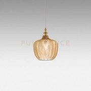 Cleofe s/10 - lampadario sospeso 1 luce attacco e27 in vetro colore...
