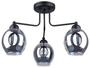 Sollux SL.1144 - Lampadario a stelo FILLAN 3xE27/60W/230V nero