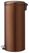Cestino per la spazzatura color bronzo in acciaio con pedale 30 l NewIcon – Brabantia