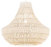 Lampada a sospensione retrò bianca 50 cm - Lina Cono 50