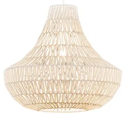 Lampada a sospensione retrò bianca 50 cm - Lina Cono 50