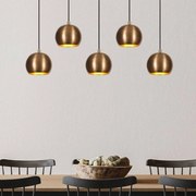Opviq Lampada a sospensione Sivani MR-1000, oro antico, ferro, a 5 luci