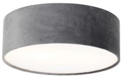 Plafoniera moderna grigia 30 cm con interno oro - Drum