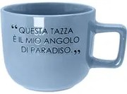 Tazza jumbo 500 ml scritta Quotes blu chiaro