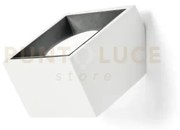 Nasso applique da parete 1 luce attacco gx53 quadrata nero in gesso...