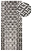Tappeto da esterno bianco e nero , 80 x 200 cm Karo - NORTHRUGS