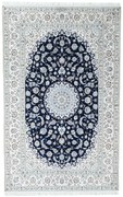 Nain Tappeto persiano 210x330 Blu (Iran) Annodato A Mano