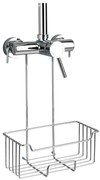 WENKO 23499100 - Mensola doccia MILO 25x36 cm acciaio inox/argento/trasparente