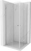 Mexen Lima Duo cabina doccia pieghevole 90 x 90 cm, trasparente, cromo - 856-090-090-02-00
