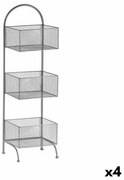 Scaffale Argentato Metallo 20 x 99 x 32,5 cm (4 Unità)