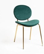 Sedie Lenor Golden Velluto - Verde
