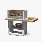 Barbecue a carbonella in Acciaio Inox Cm. 50 x 40 x 90h - Modello Achille