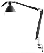 Luceplan - Fortebraccio Lampada a Clip Black Soft-Touch Luceplan