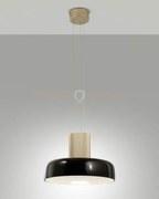 Lunar sospensione nera 1 luce a led cct 2700k - 3000k - 4000k- 26w ...