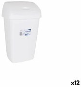 Cestino Tontarelli Aurora Bianco 9L Con coperchio (12 Unità)