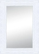 Specchio rettangolare in legno bianco 98 x 138 cm