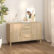 Credenza rovere sonoma 100x36x60 cm in legno multistrato