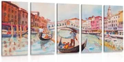 Quadri 5 pezzi – Gondola veneziana