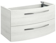 Mobile da bagno sotto lavabo PELIPAL Image rovere bianco L 90 x H 48 x P 48 cm 2 cassetti, lavabo non incluso