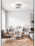 Ventilatore da soffitto Alisio WiFi nichel , D. 52.5 cm MANTRA