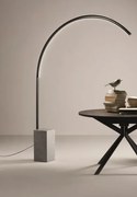 Lampada da terra led ad acro con base in marmo pt.biblo-marmo.nero ...