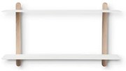 Nivo Scaffale Large F Chiaro Quercia/Bianco - GEJST