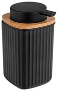 WENKO 25298100 - Dispenser di sapone ROTELLO 8,9x12,7 cm nero/marrone