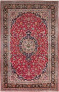 Kashan Tappeto 200 x 300 Rosso (Iran) Annodato A Mano