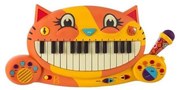 B-Toys - Pianoforte per bambini con microfono Cat 4xAA